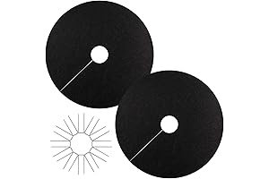 Mulch Rings for Plants: 2 Pack, 24 Inch Non-Woven Degradable Tree Weed...