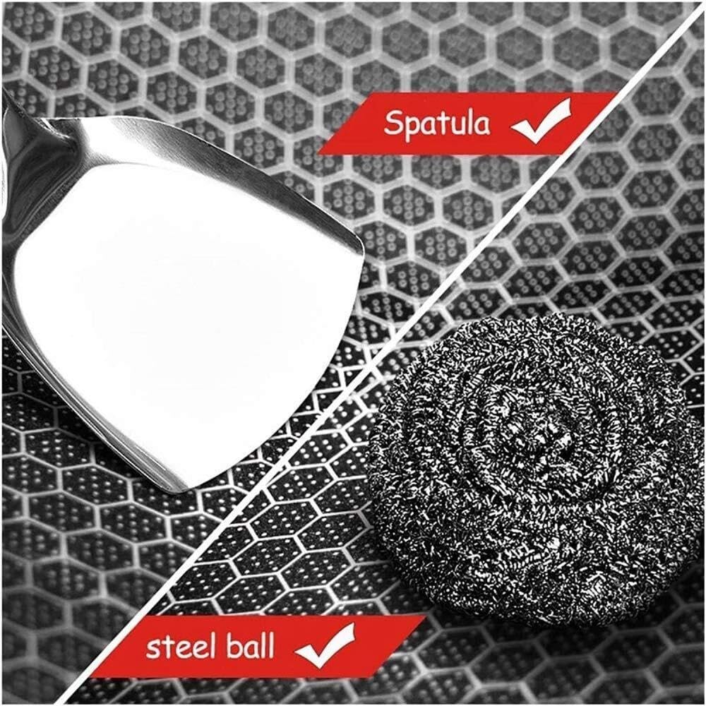 Wok antiaderente in acciaio inox a nido d'ape, pentole esagonali a nido d'ape, fondo piatto adatto a induzione, diametro pentola: 34 cm
