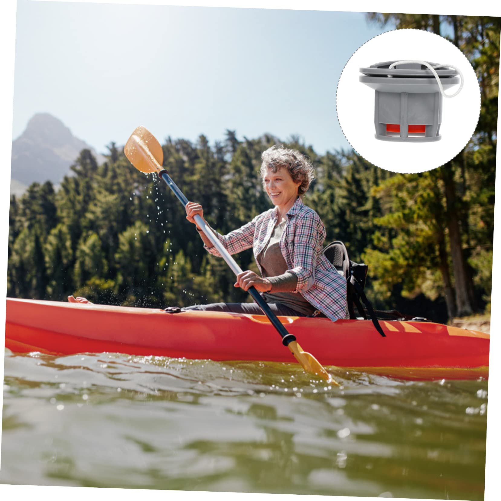 ABOOFAN 5pezzi Valvole Adattatori per Gonfiabili Accessori per Barca in PVC Design Alta Pressione per Stabilità Durabilità Compatibili con Zattere Tavole da Surf