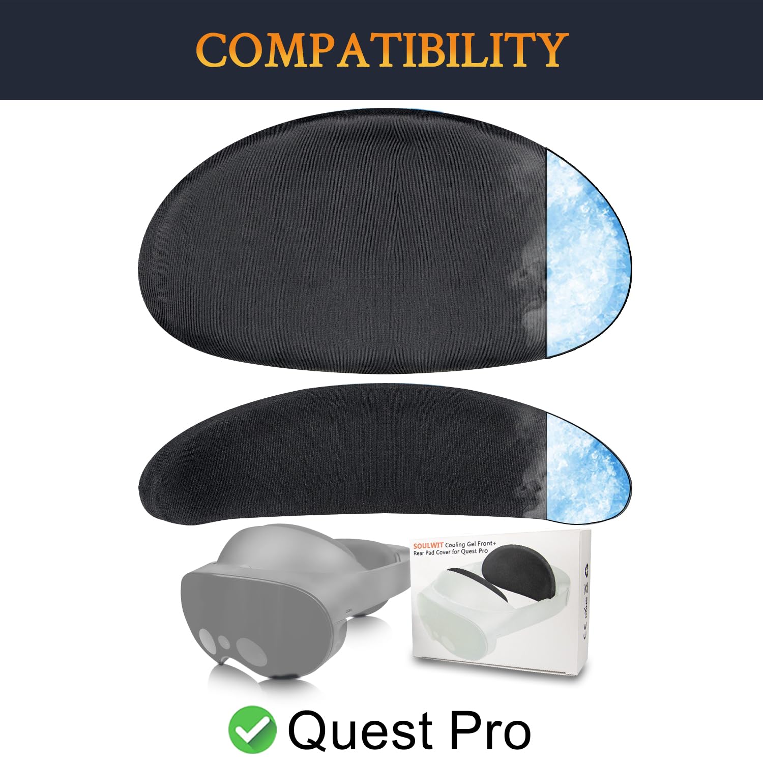 Amazon | SOULWIT 額+後頭部 クッション セット Quest Pro VR 用