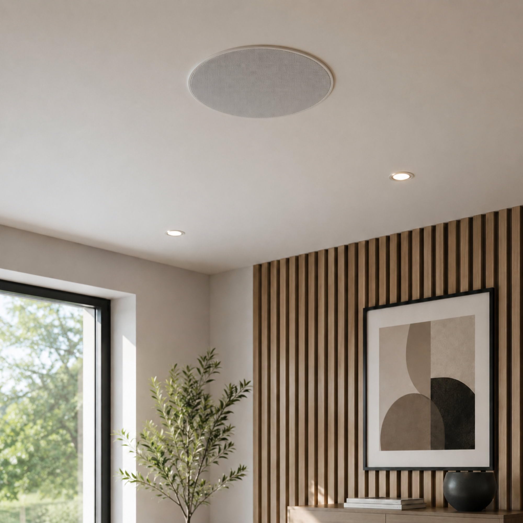 Lunivers Enceinte à large bande encastrable 2 voies, 35 W RMS, puissance musicale 120 W
