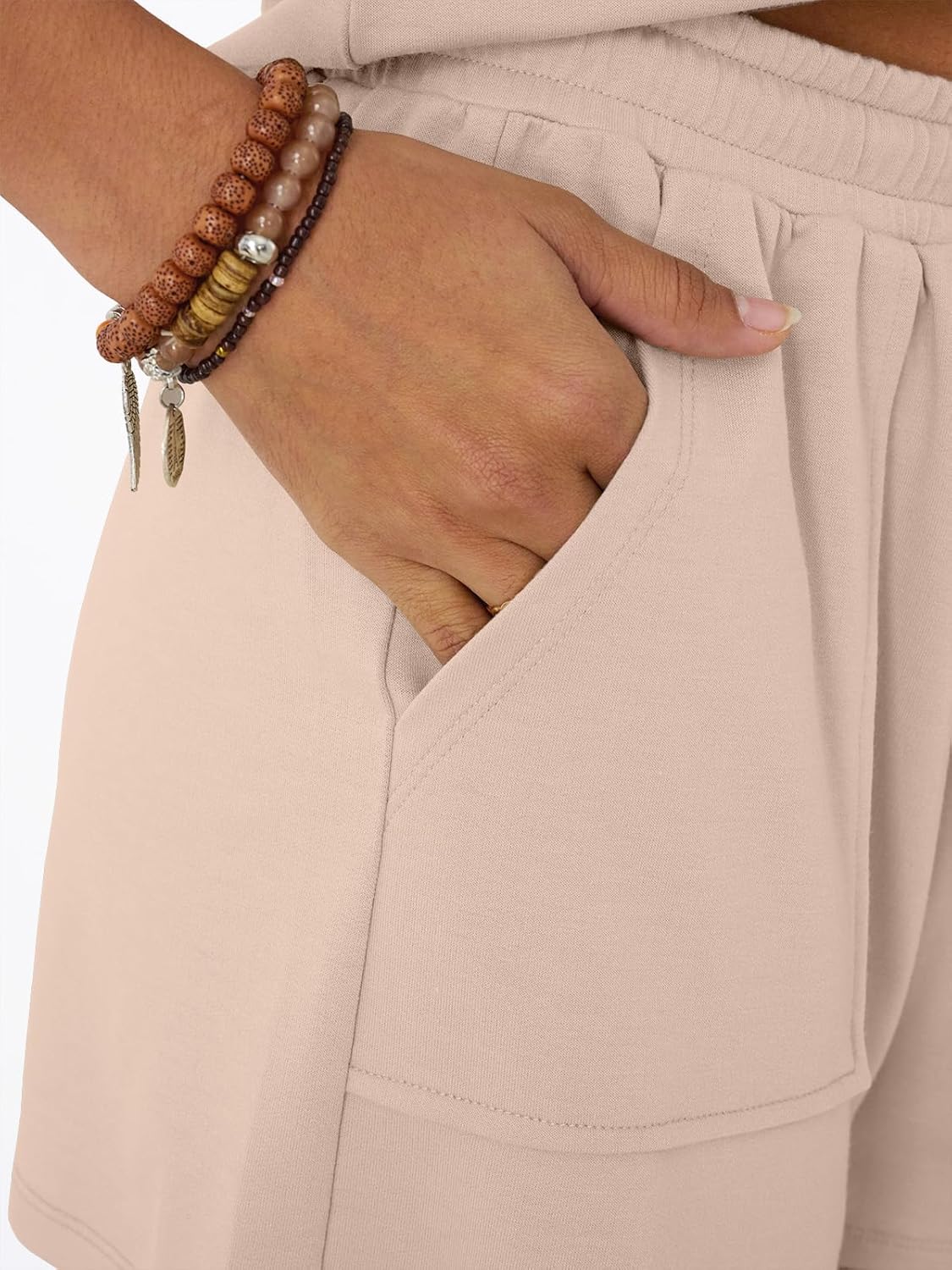 AUTOMET Women 2 Piece V Neck Matching Lounge Sets Clothing Spring Cap Sleeve Shirt and Shorts 2026 Summer Airport Outfit - Image 5