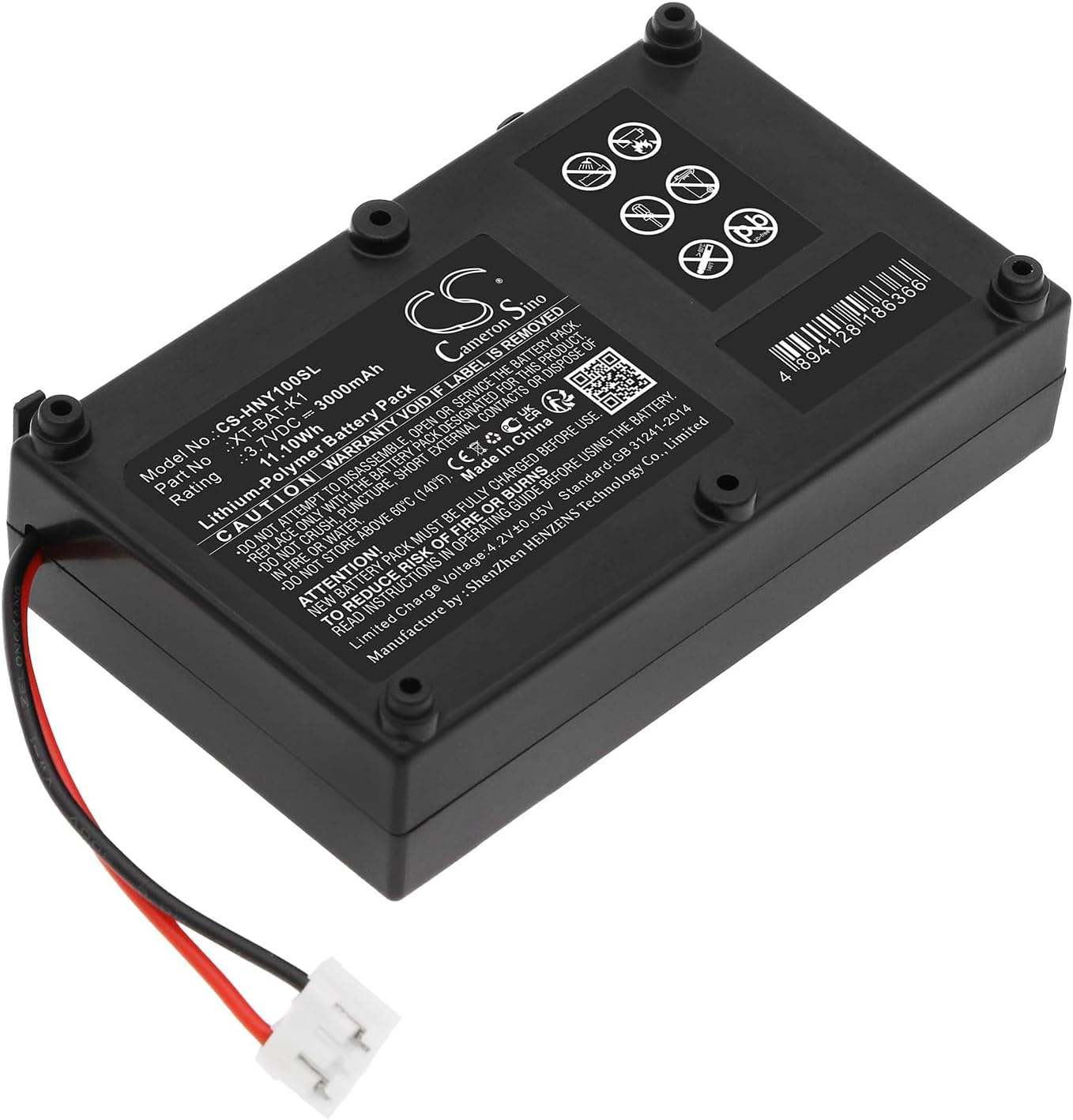 CS Replacement Battery for Honeywell BW GasAlert Max XT II, BW Max XT II, GasAlert Max XT Legacy Multiga, GasAlertMax XT II, Max XT II Multi-Gas Detector