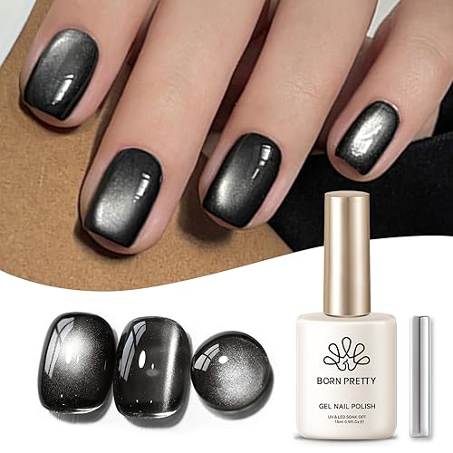 BORN PRETTY Black Cat Magnetic Eye Gel Nail Polish Jelly
