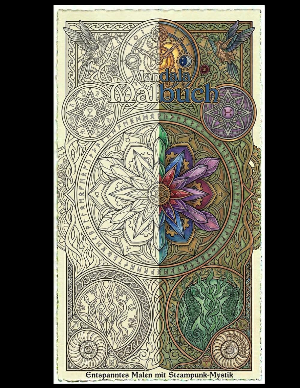 Mandala Malbuch: Einzigartige Steampunk-Mandalas für Entspannung, Kreativität und meditative Auszeiten