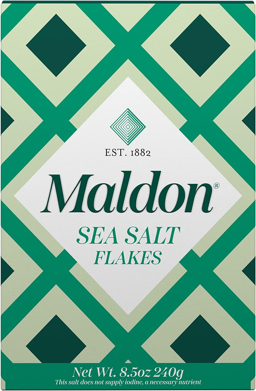 Maldon Salt, Sea Salt Flakes, 8.5 oz (240 g), Kosher, Natural, Handcrafted, Gourmet