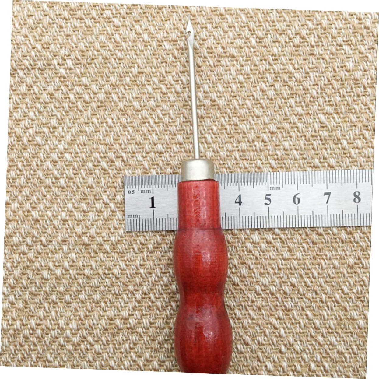 20pcs Wooden Handle Sewing Needles Sewing Awl Craft Tool Kit for DIY Projects for Stitching Upholstery Repairing Carpets Canvas