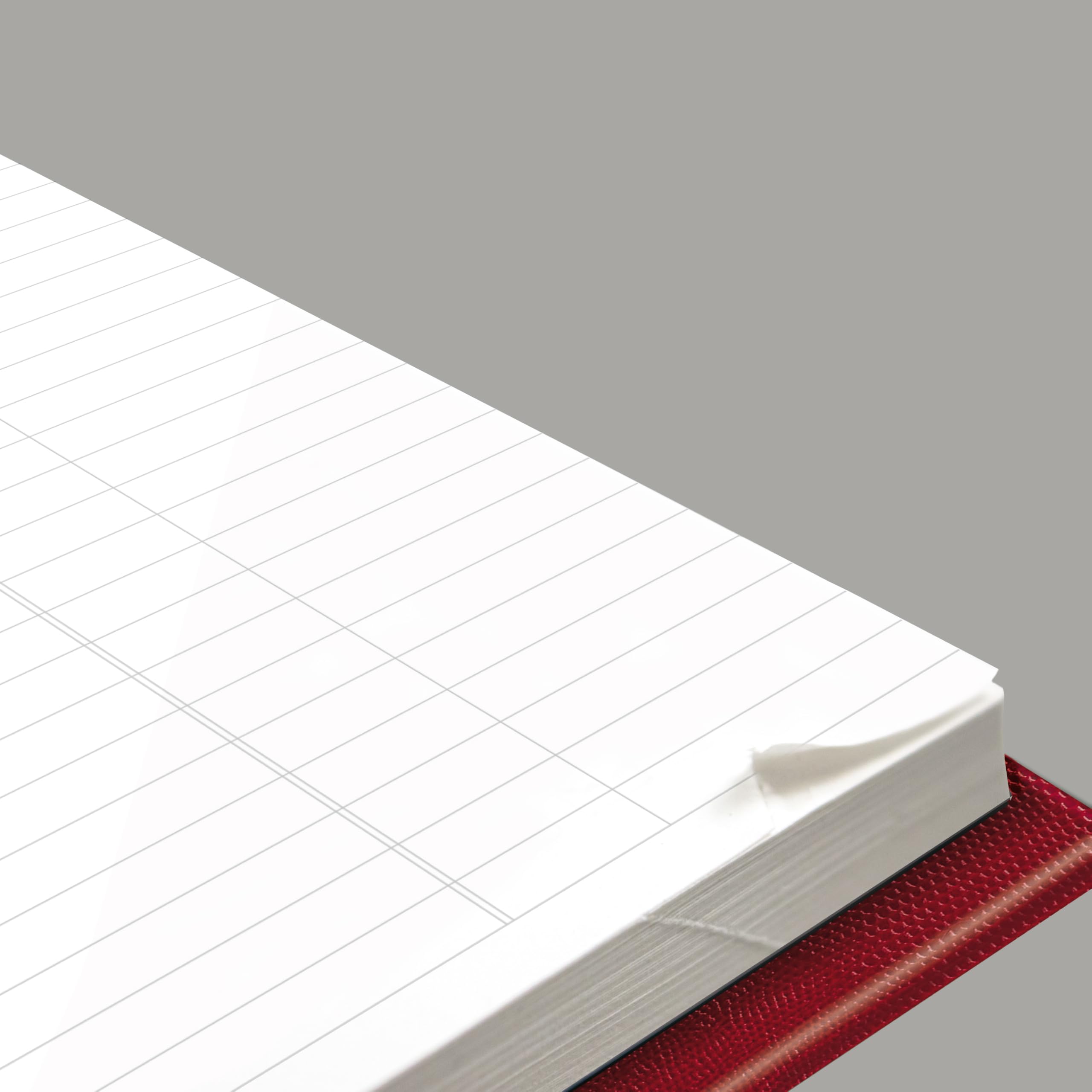 BROWNLINE CoilPro Agenda Giornaliera, Untimed, rilegatura a doppio filo, copertina rigida simile a lucertola, 25,7 x 20 cm, rosso brillante