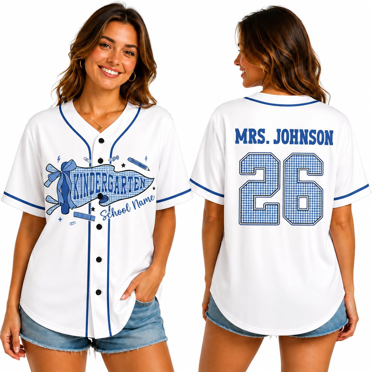 Teacher Jersey Personalized Teacher Shirts Back to School Outfits