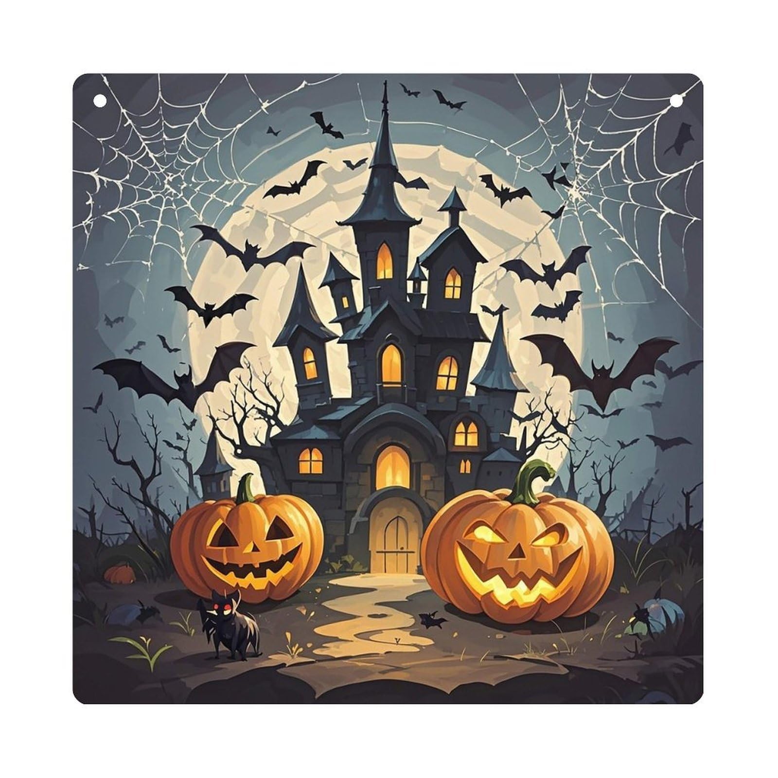 Pumpkin Lantern Castle Hanging Ornament Wall Decor Pendant