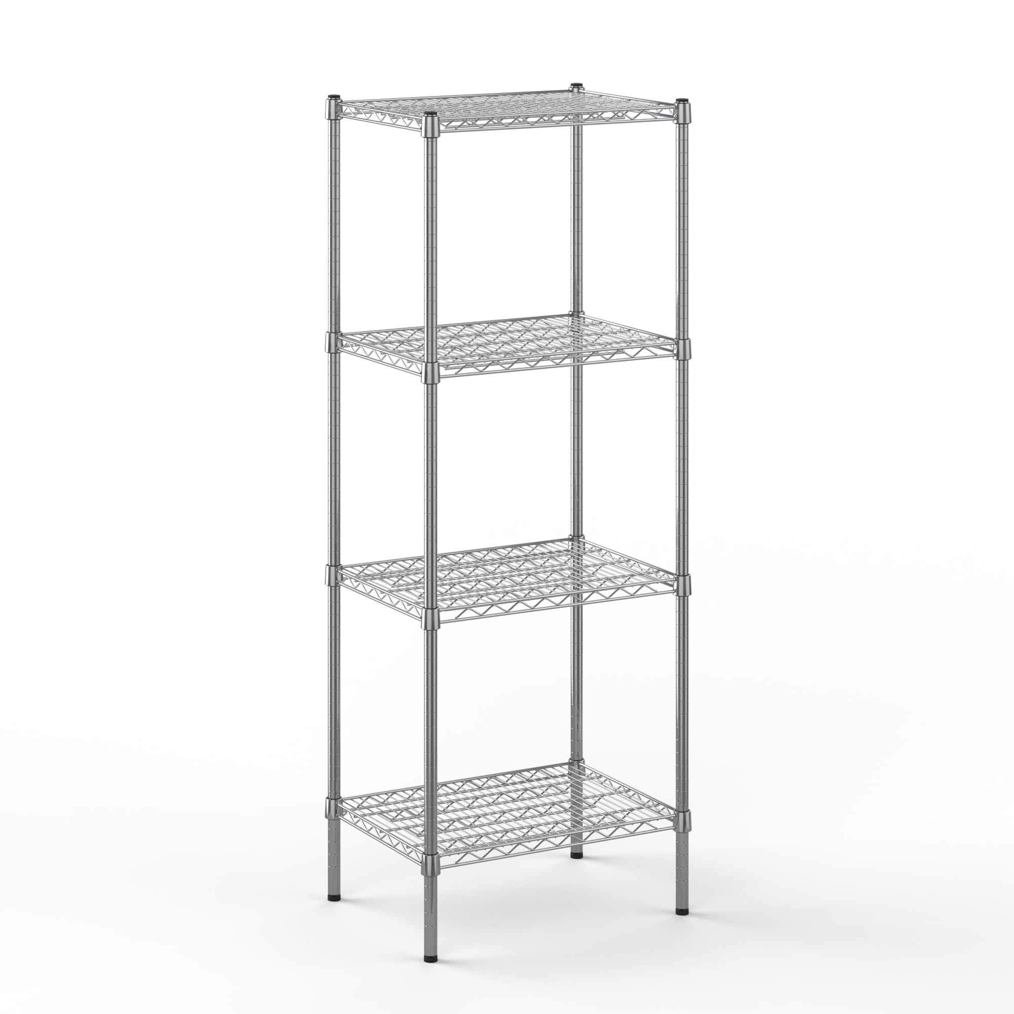 18" Deep x 24" Wide x 64" Height Wire Shelving Kit | 4-Tier | NSF Commercial Storage Rack Unit