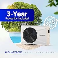 Vista 9 de Bomba de calor inversora para piscina de natación Aquastrong, 35,000 BTU, 9,000 galones, calentador eléctrico de piscina para piscinas sobre