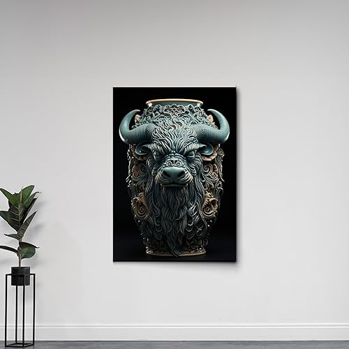 printable wall art, aesthetic room decor, fireplace mantel art, nursery wall decor, yak printing art, yak