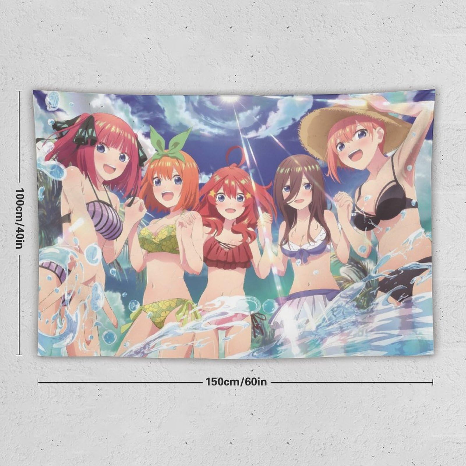 Amazon.co.jp: 五等分の花嫁 タペストリー アニメ 大判 布ポスター