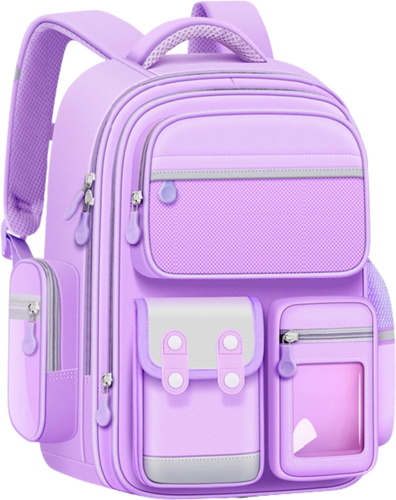 Backpack for Girls Kids, School Bag for Girls, Kawaii Backpack, Pink Purple School Bags for Kids Girls, College Backpack, Cute Kids Bag for School Travel Daily Use