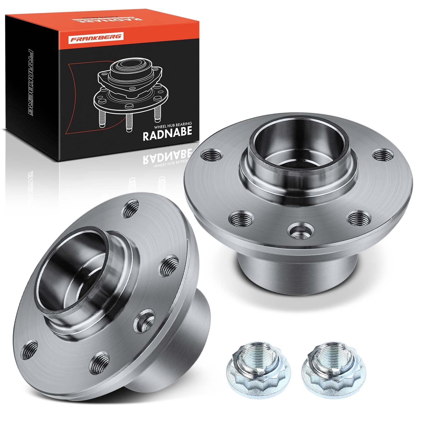 Frankberg 2x Radlager Radlagersatz Vorderachse Hinterachse mit integriertem magnetischen Sensorring Kompatibel mit Touare.g 7L6 7L7 7LA MPV 2.5L 2003-2010 Replace# 7H0498611