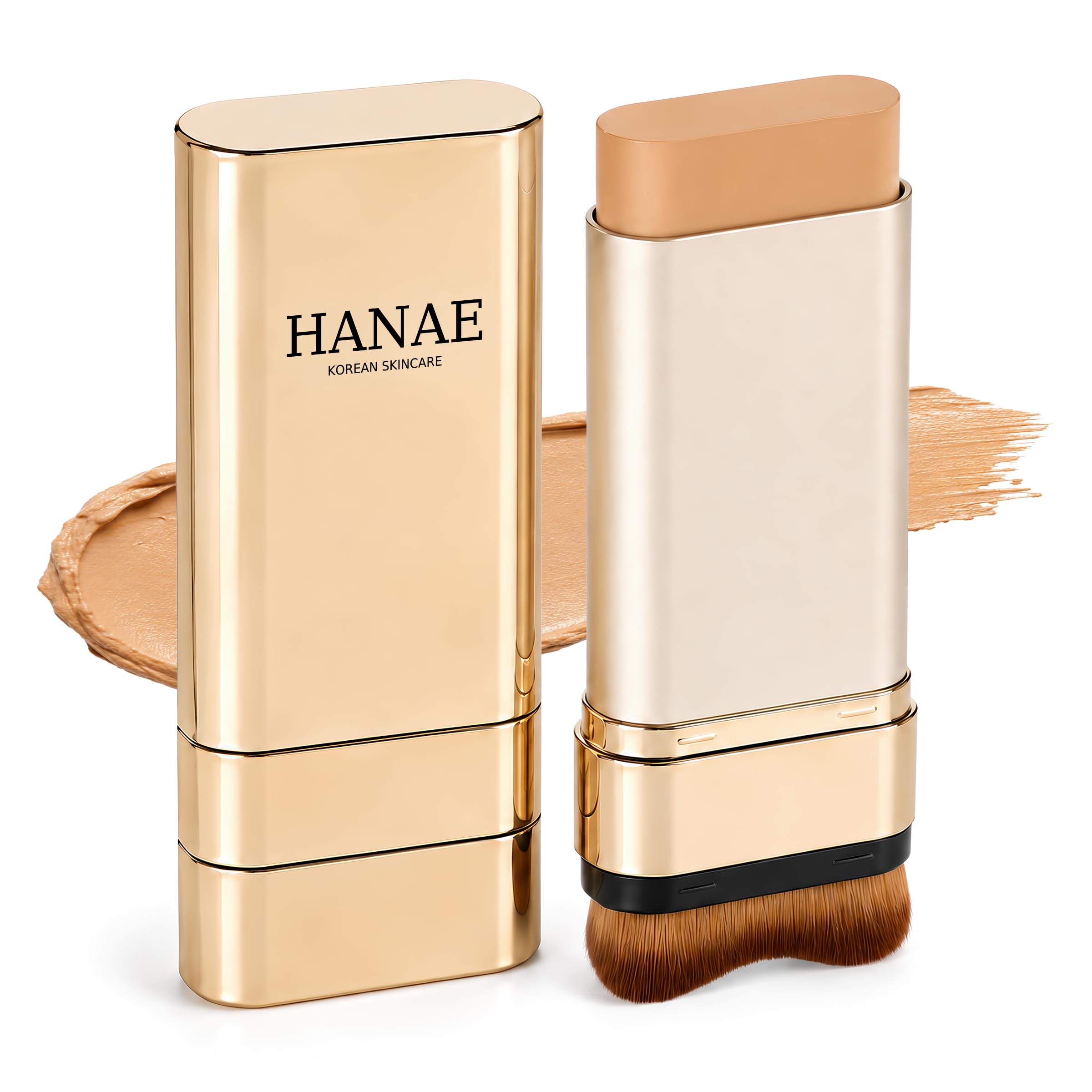 Photo 1 of Hanae Korean Foundation Stick with Brush, Medium