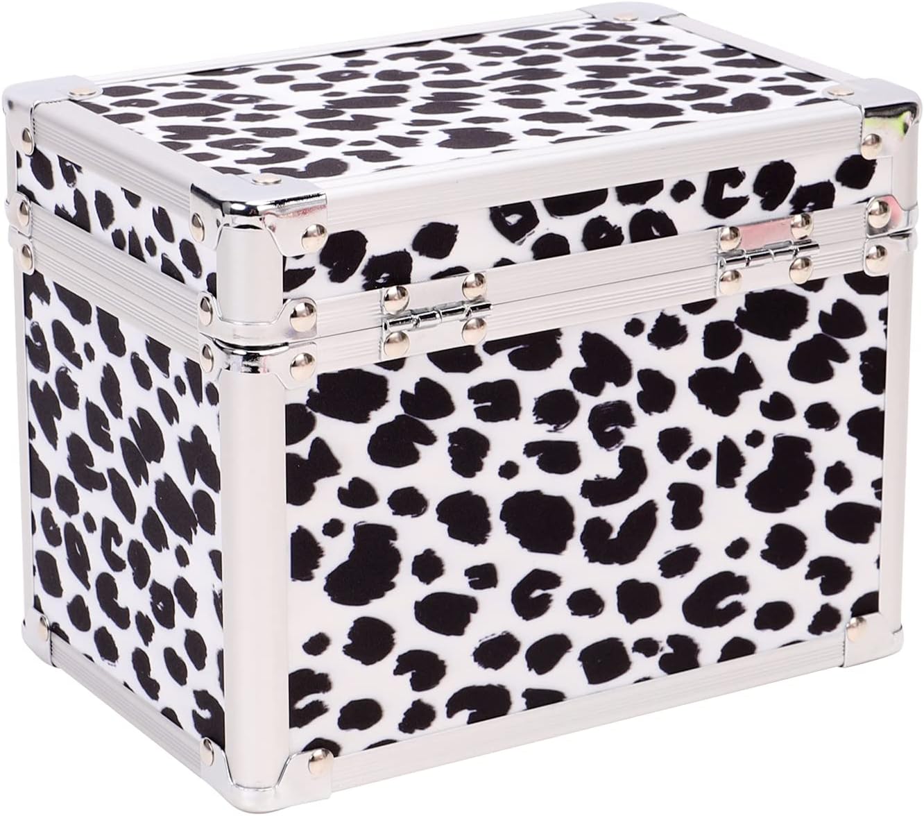 Vaultz Locking Medicine Box with Combination Lock - Secure Metal Lock Box Safe for Medication, Pills & Valuables, Small Lockbox with Code, Portable Storage Case, Leopard image 5