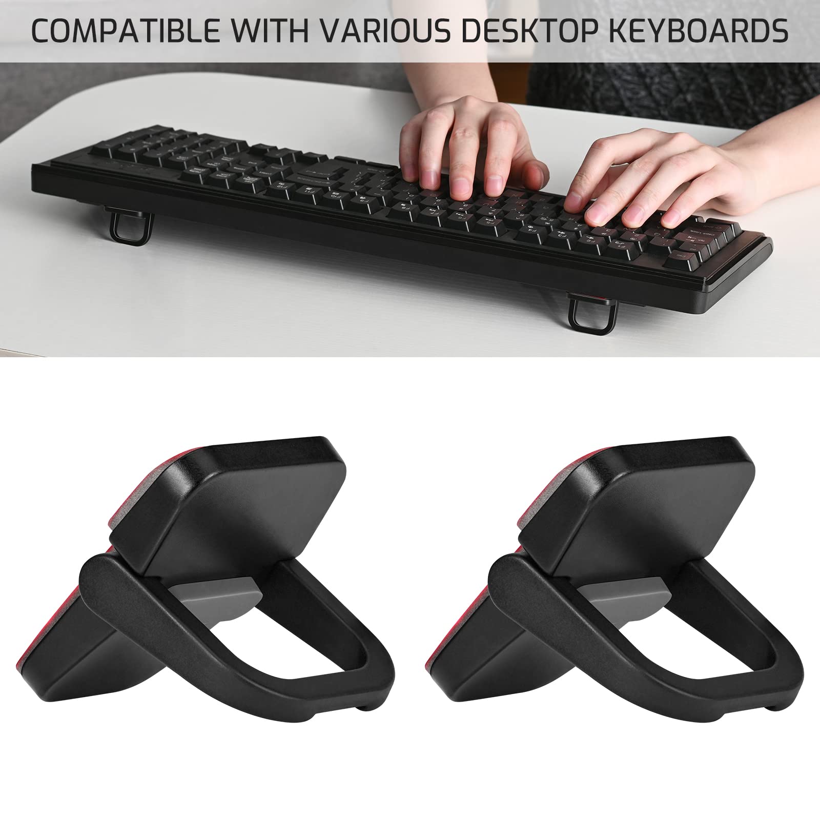 Supports Pour Ordinateur Portable Pliables – Lot De 2 – Pieds Anti-dérapants – Invisibles Une Fois Rangés – Améliore La Ventilation