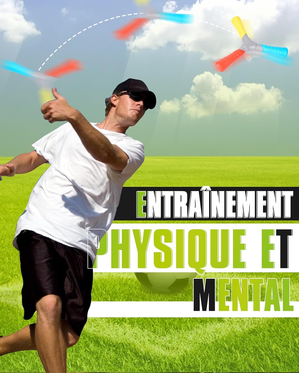 BOOSTEADY Lot de 2/4 Entraîneur Réactif de Capture: Équipement d’Entraînement de Coordination œil-Main en EVA pour Améliorer Agilité, Réflexes et Vitesse de Décision Intérieur/Extérieur