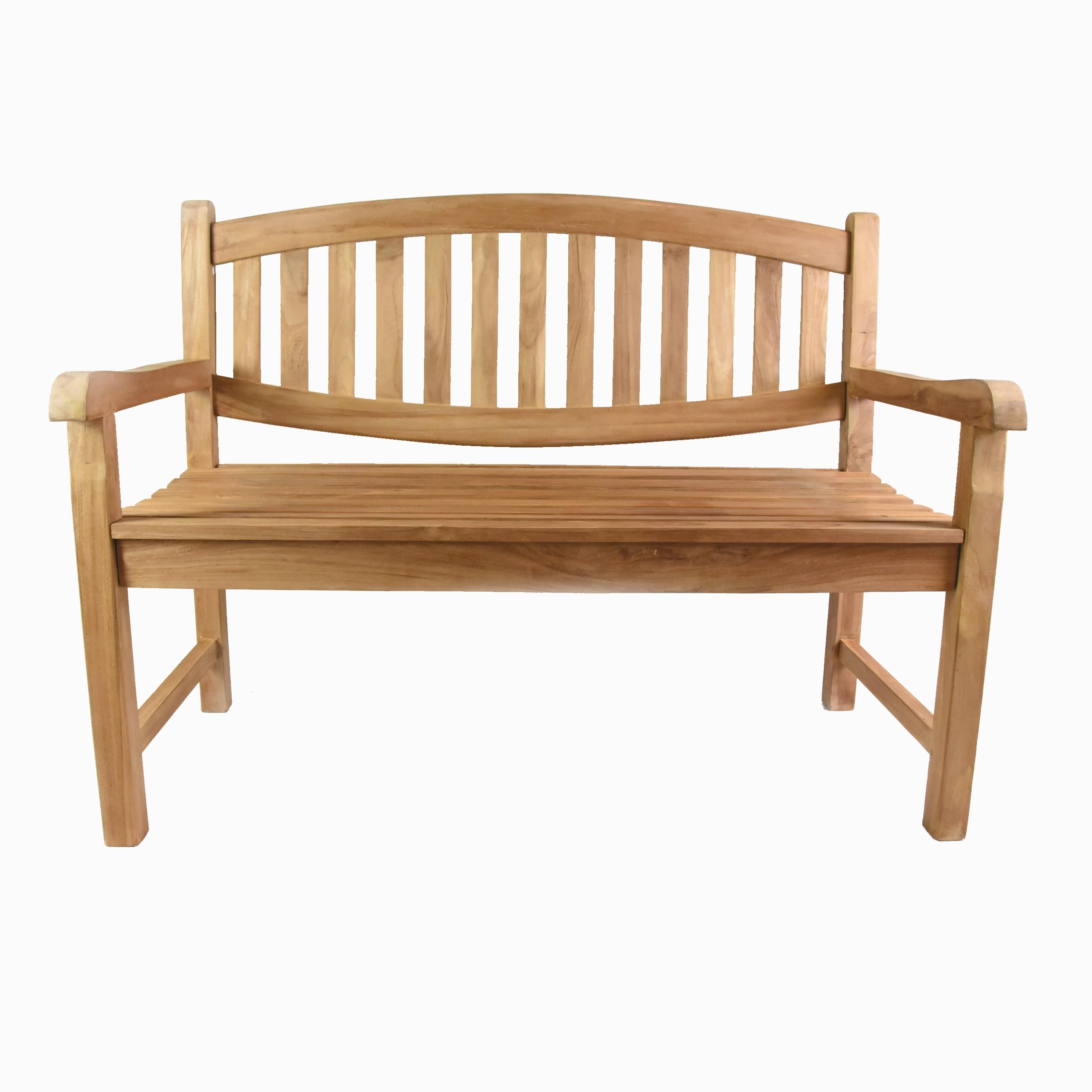 Divero 2-Sitzer Gartenbank „Bradford“ aus Teakholz, behandelt