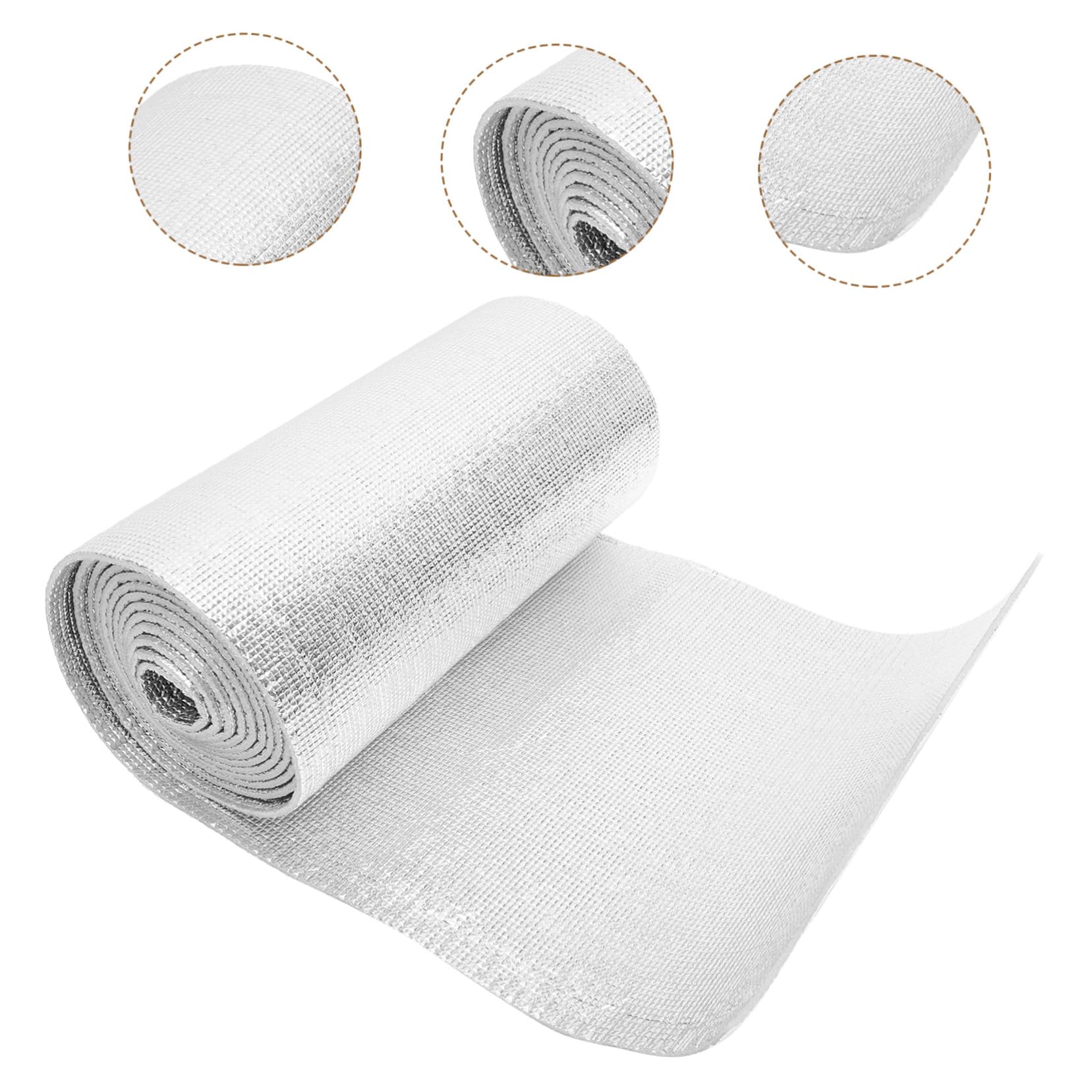 Operitacx Isolant Thermique Aluminium Film Réfléchissant à Bulles pour Isolation