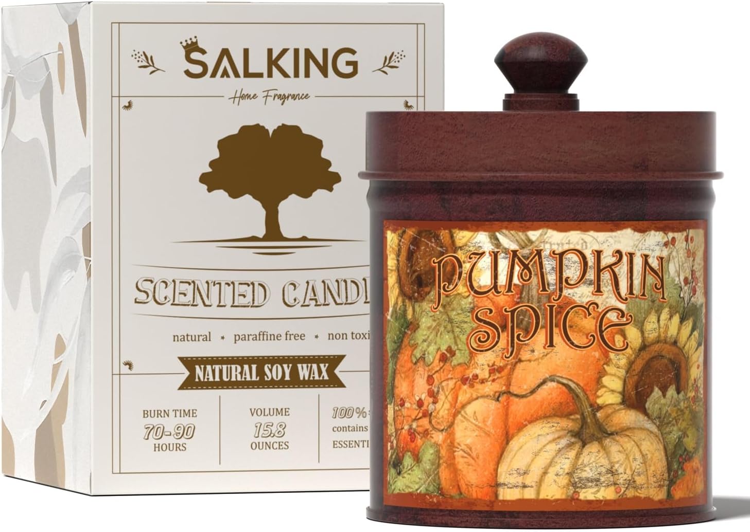 Autumn Scented Candles Pumpkin Spice Fall Candle