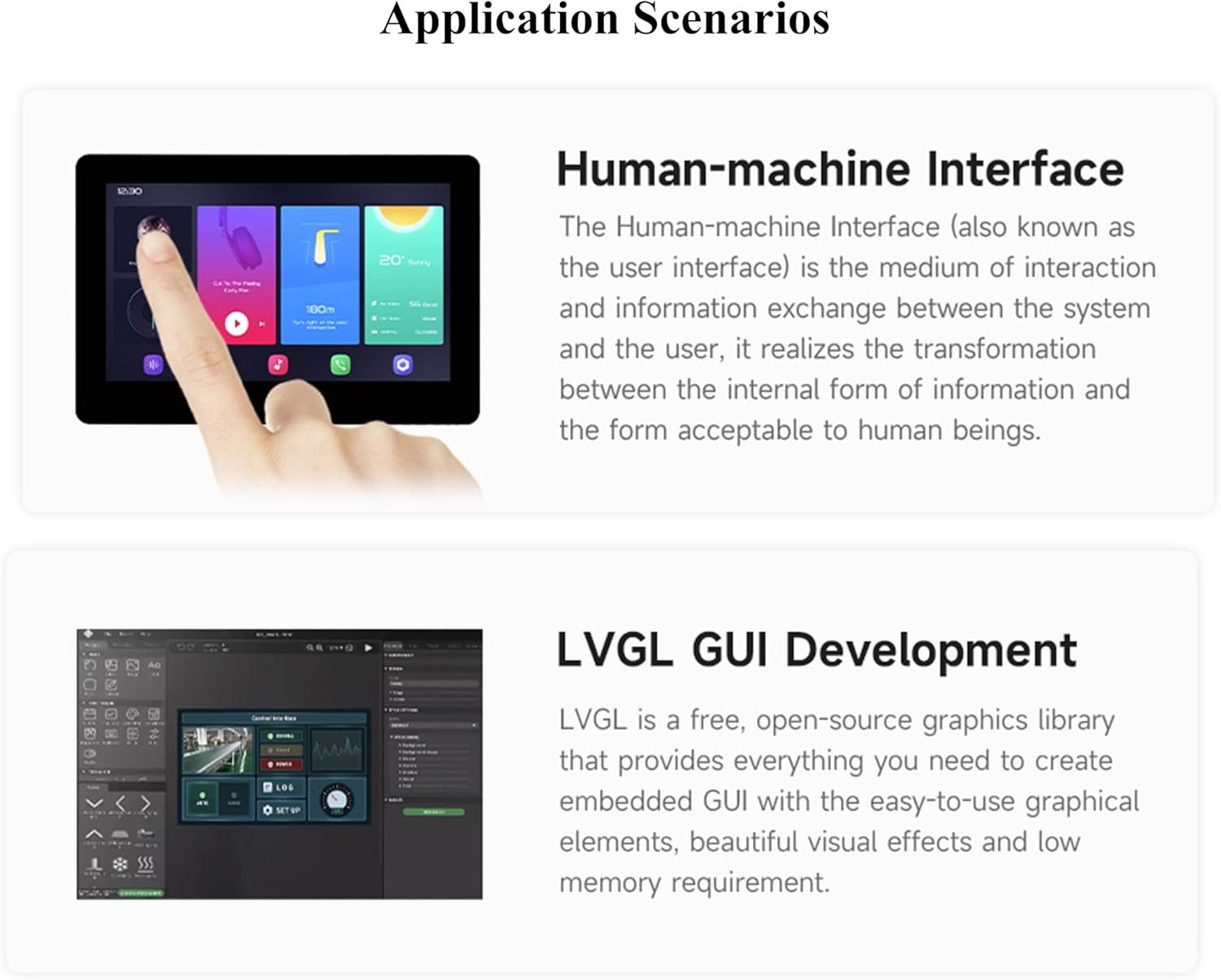 ESP32-S3 4.3inch Capacitive Touch Display Development Board, 5-Point Touch Screen IPS LCD 800×480, 32-Bit LX7 Dual-Core Processor Up to 240MHz, Support Wi-F-i & Bluetoo-th Onboard CAN RS485 I2C Ports