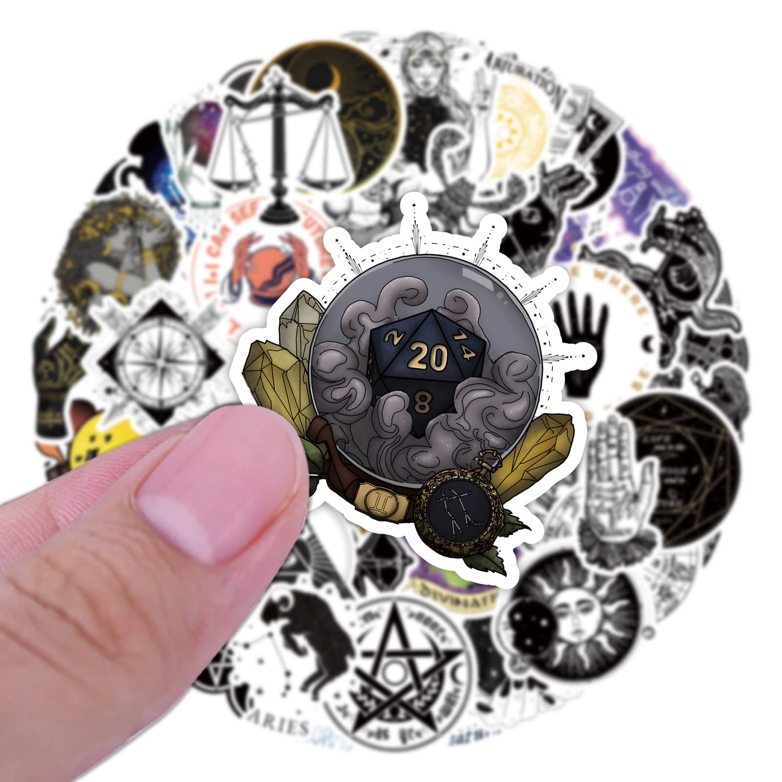 Astrology Stickers 50pcs,Aesthetic Decoration Water Bottles Vinyl Stickers for Scrapbook,Laptop,Kid,Teen,Girl - Image 3