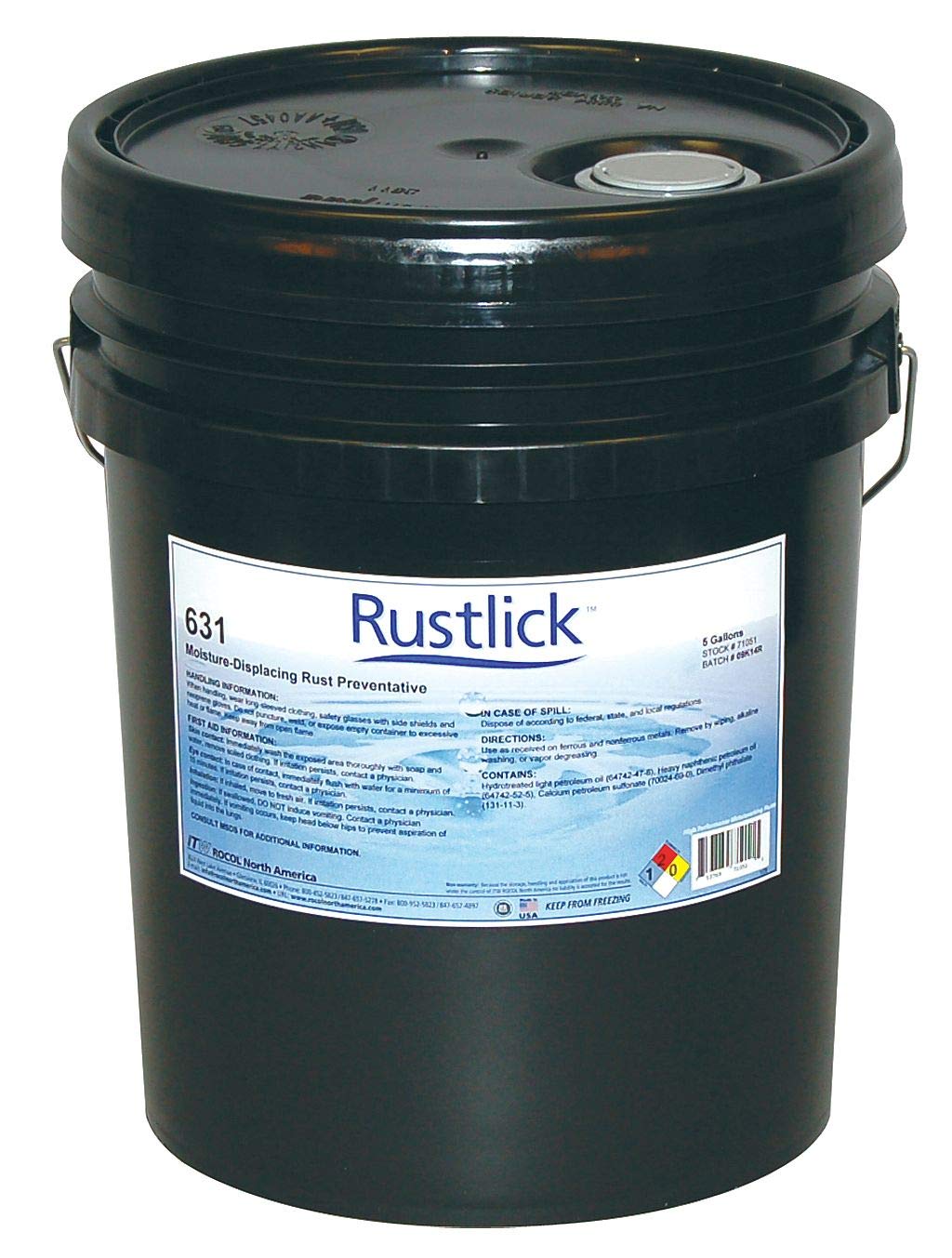 71051 631 Moisture-Displacing Rust Preventative 5 Gallon Pail