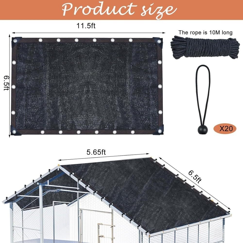 Vielseitiges Schattennetz mit 20 elastischen Kordeln und 10 m Seil – ideal für Sonnenschutz und Pflanzenpflege im Garten, Terrasse und Außenbereichen, 3,5 m x 2 m.