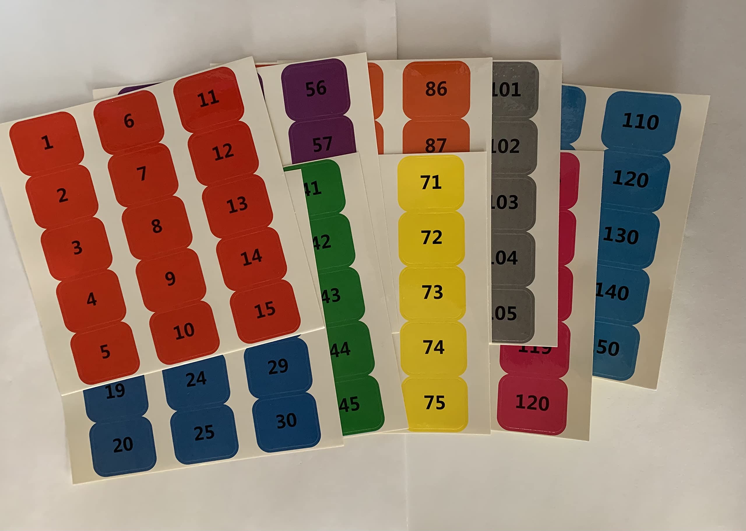 Royalty Essentials Count to 120 by 1's and by 10's to 150 Educational Learning Numbers Stickers Supplies Games