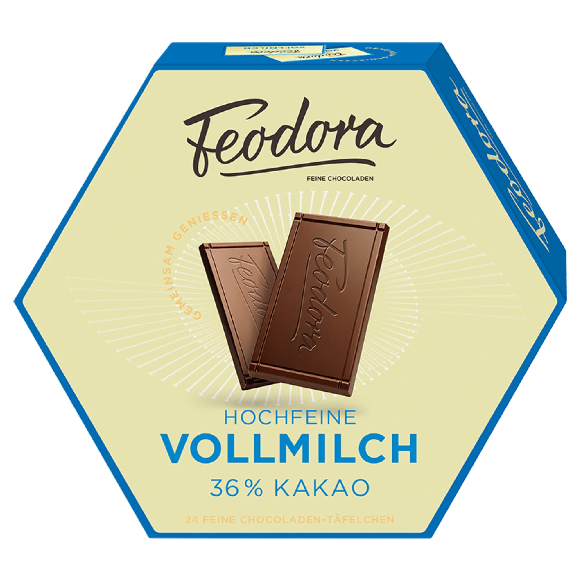 usy Bundle für Feodora Täfelchen Vollmilch 36% VPE (8x180g Karton) + usy Block