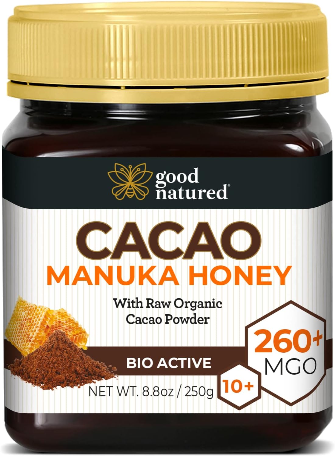 Superfood Manuka Honey with Organic Cacao | A Healthy Spread and Treat for Adults and Kids | Just Two Pure Ingredients with Nothing Else Added | Raw U