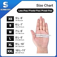 Vista 7 de Schneider Nitrile Exam Gloves, Black, Large, 50-ct Box, 4-mil, Latex-Free, Powder-Free, Food-Safe (NBFK7113)