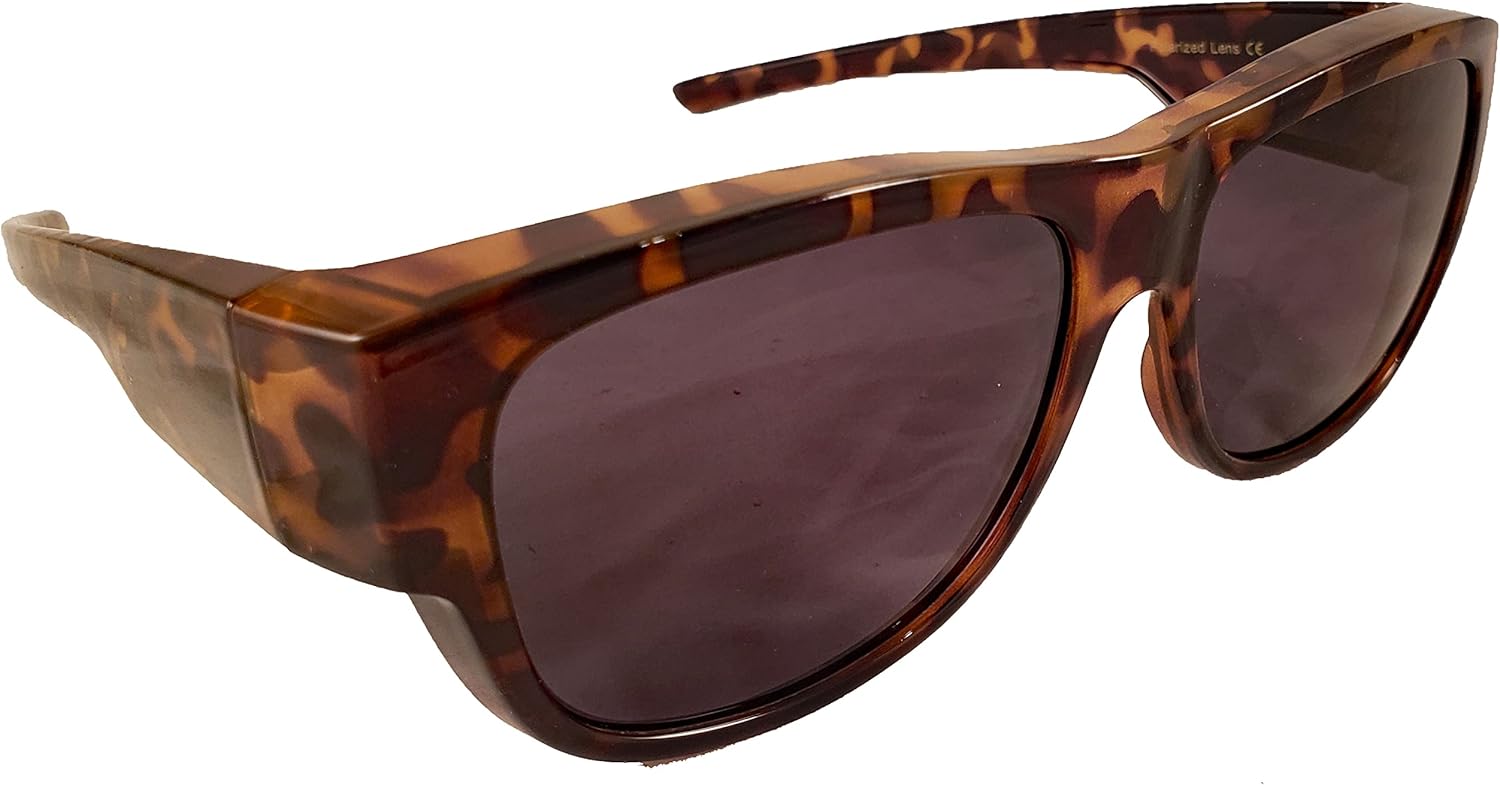 Polarized Fit Over Sunglasses in Stylish Tortoise Colors – Wear Over Prescription Glasses
