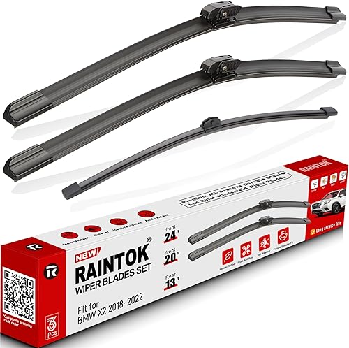 Miniatura 62 de Juego de limpiaparabrisas de 24" 17" 10" de repuesto para Dodge Caliber 2007 2008 2009 2010 2011 2012, limpiaparabrisas delantero y trasero