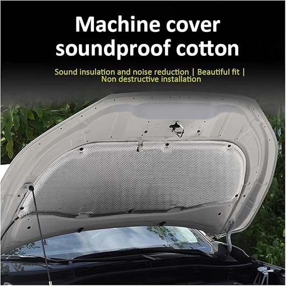 Front Hood Engine Compatible with Aion Y Hycan Z03 Elaris Leo 2021 2022 Sound Insulation Mat(Front 1Aluminum Foil)