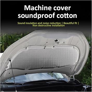 Front Hood Engine Compatible with Aion Y Hycan Z03 Elaris Leo 2021 2022 Sound Insulation Mat(Front 1Aluminum Foil)