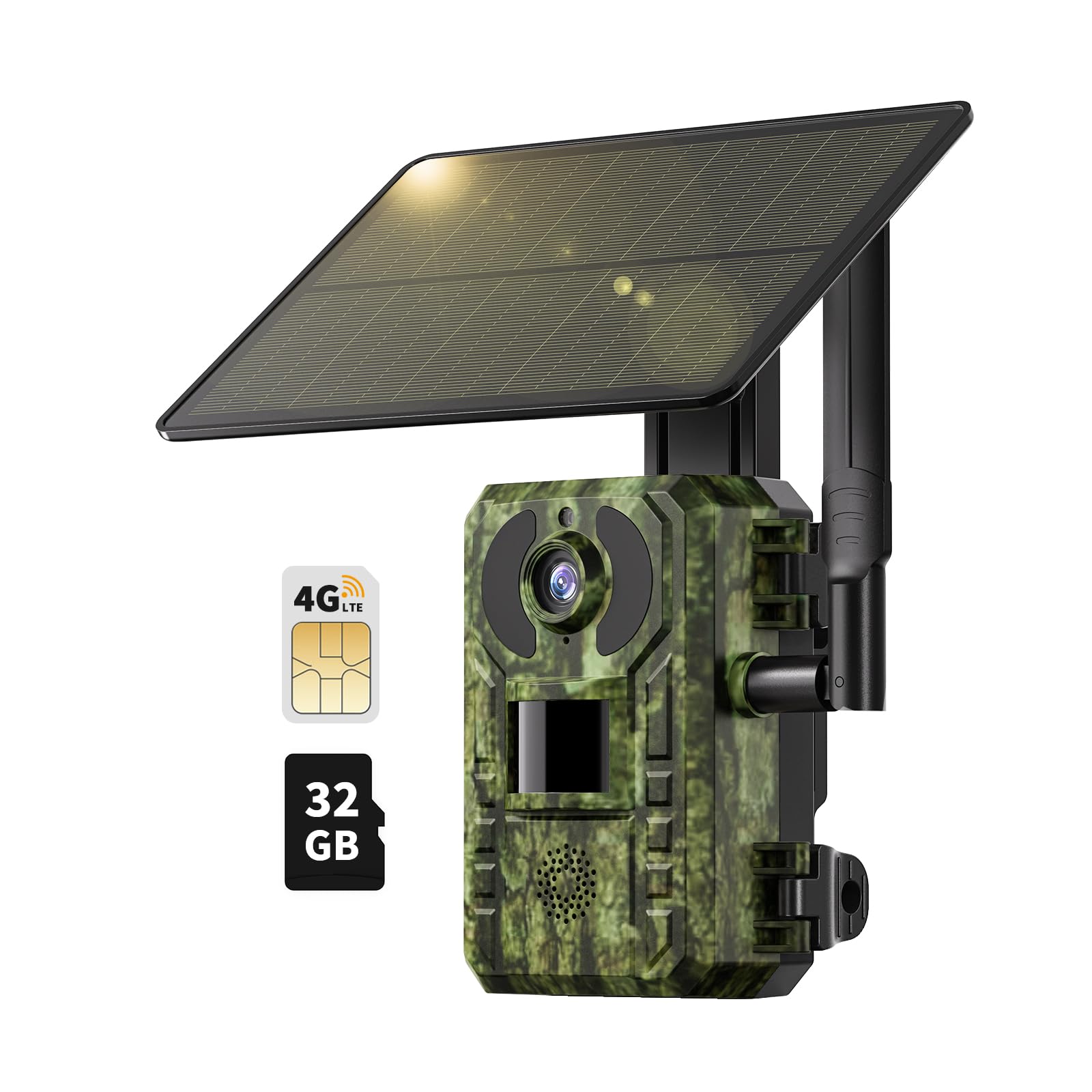 SEHMUA Cellular Trail Camera 3rd Gen 4G LTE Include SD&SIM Card, solar game camera wireless 2.7k live feed & 14MP Photos, Night Vision, Motion Detection, 120°Wide Angle, IP66 Waterproof
