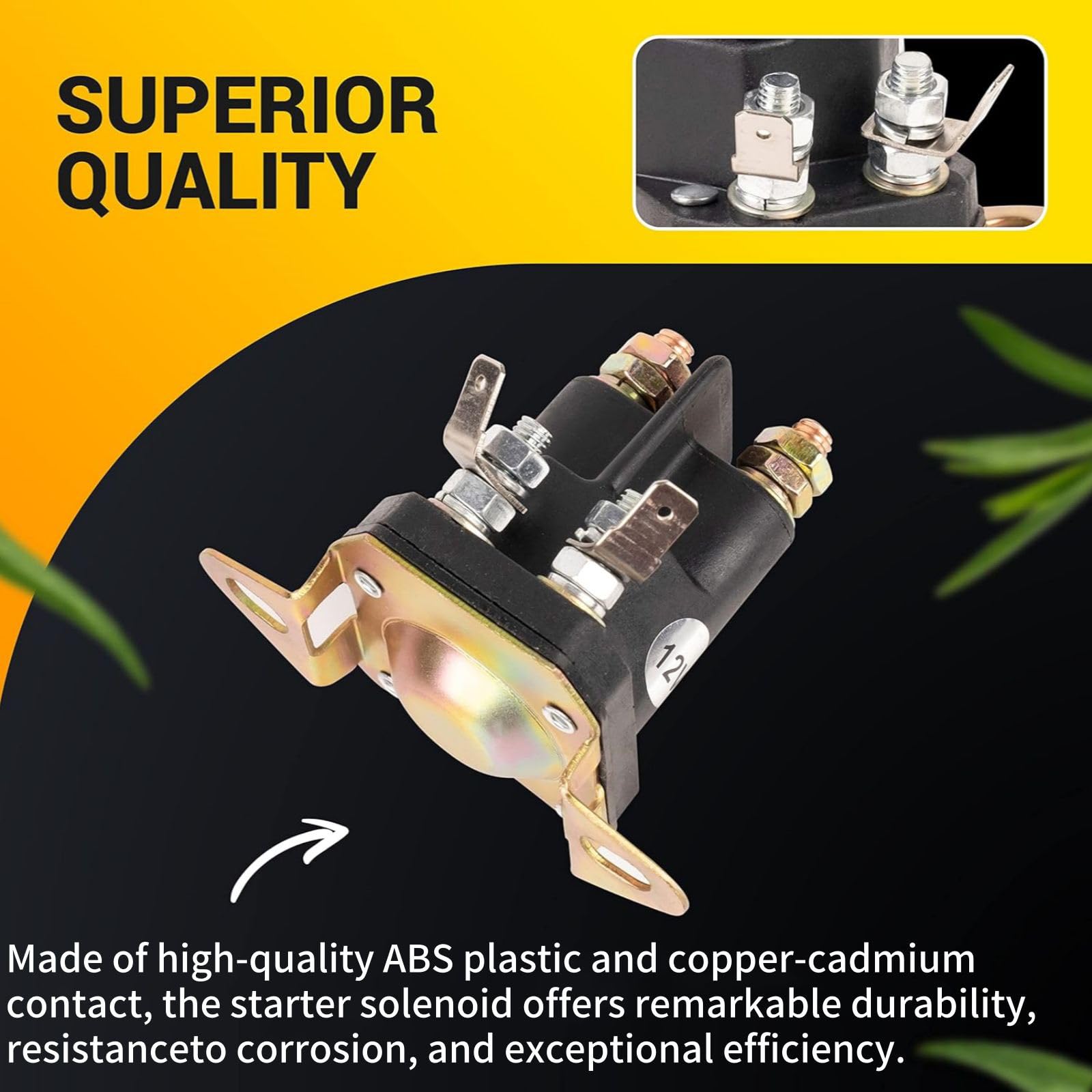 DAGIJIRD Starter Solenoid 435-103 Replacement for Husqvarna 523146154, 532109081, 532109946, 532145673