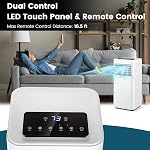 PETSITE 10000 BTU portatif Air Conditionneur, 3-in-1 Salle AC Unité avec télécommande, déshumidificateur, 24H Chronomètre, kit de fenêtre, personnel debout AC pour la maison, Appartement, Cool jusqu'à 350 Sq.Ft