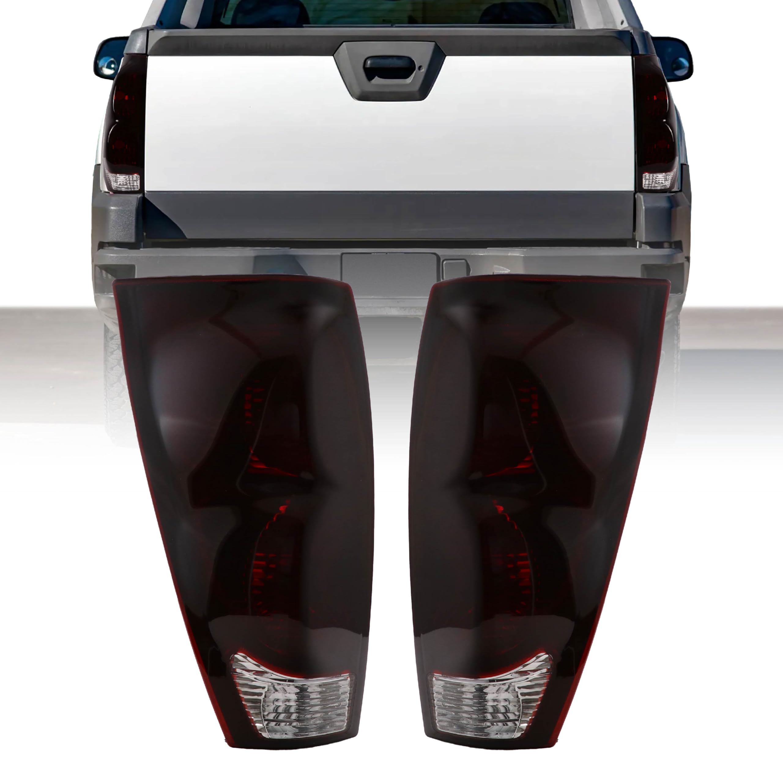 USR 02-06 Avalanche Tail Lights - Dark Smoke Red Lens