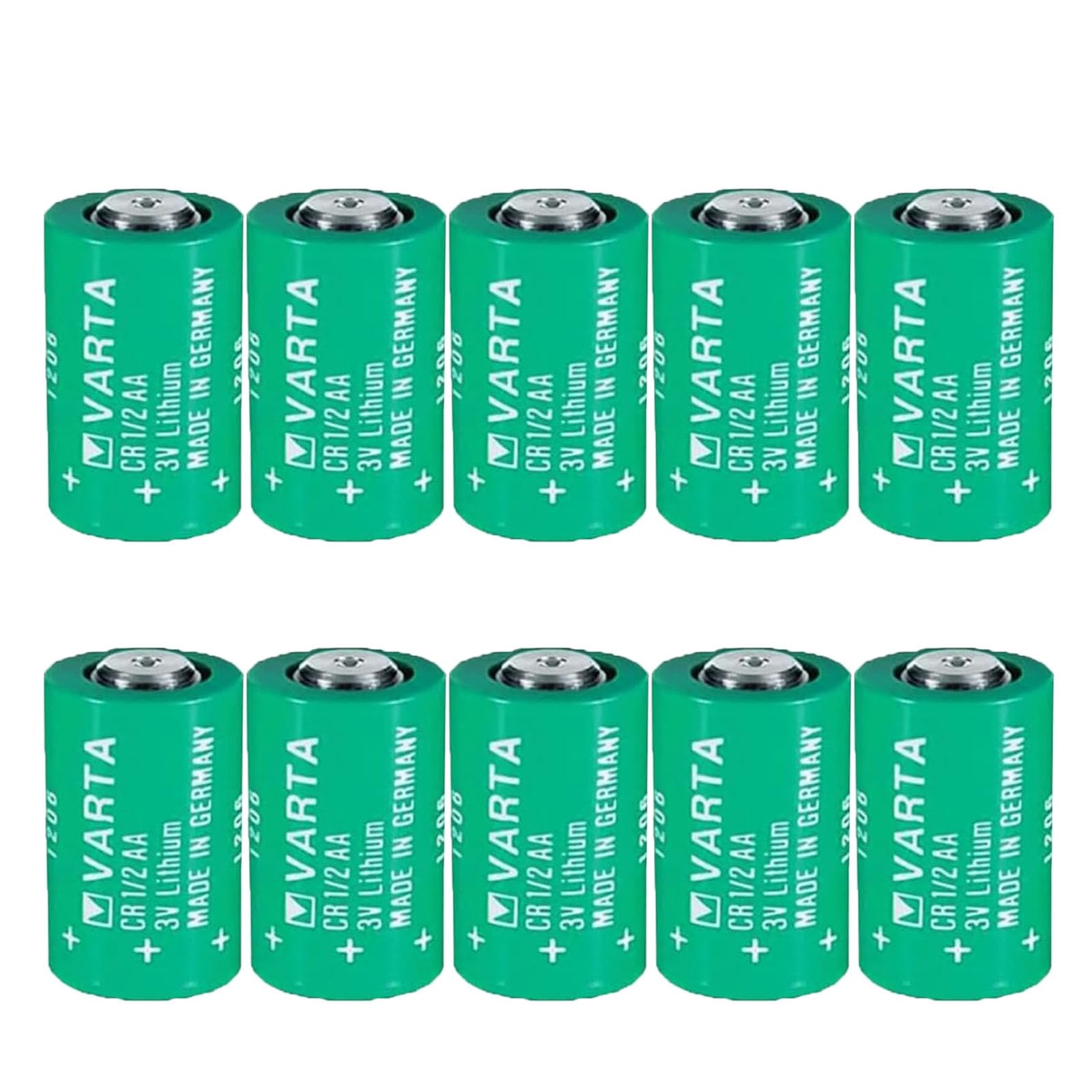 WELLVEUS?10 Pack?CR1/2AA 3V Lithium Battery for Varta CR1/2AA Battery for Suunto Favor & Companion, 950mAh
