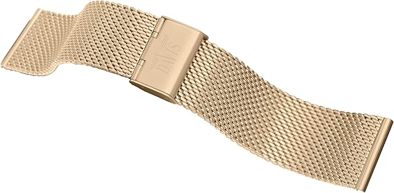 Davis B0813 -Bracelet Montre Mesh Maille Milanaise 24mm Acier Or Rose  Ajustable : Amazon.fr: Montres