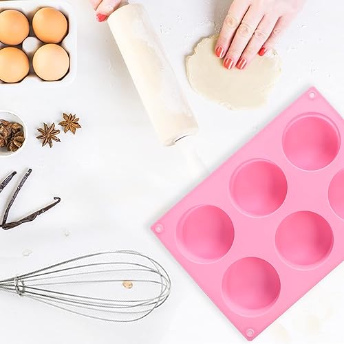 Miniatura 4 de Moldes de silicona para chocolate, moldes cilíndricos redondos de chocolate con caramelo, moldes perfectos para Oreos cubiertos de chocolate,