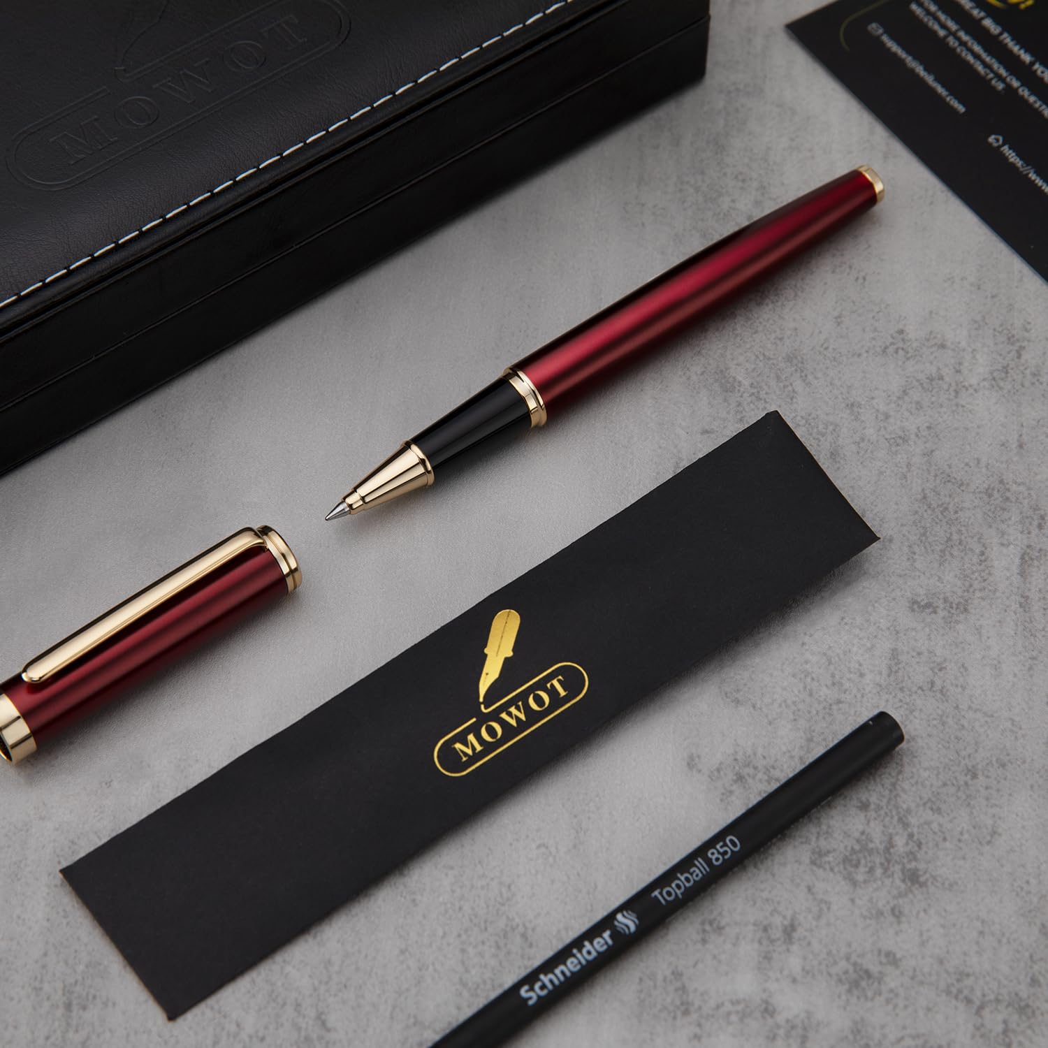 Luxus Rollerball Stift, 24k Gold Trim, Edle Und Elegante Designs, Schneider Tinte Refull, Beste Roller Kugelschreiber Geschenk Set Für Männer Und Frauen, Professional, Executive Office