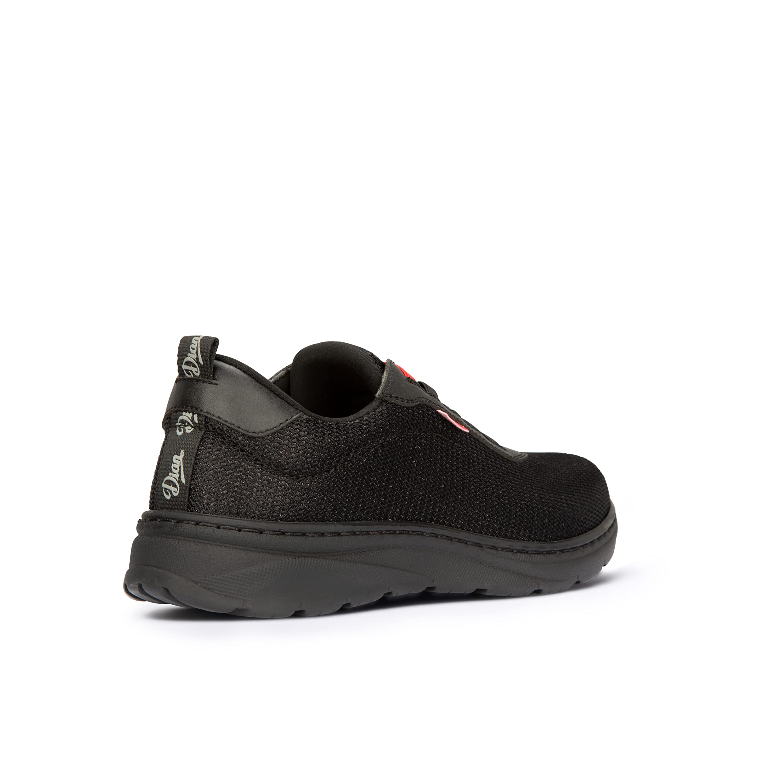 DIAN Alicante Zapatilla de Trabajo para Sanidad y Hostelería, Plantilla Acolchada y Suela Antideslizante, Material Textil Transpirable y Repelente a Líquidos, Unisex Adulto, Negro, 42 EU