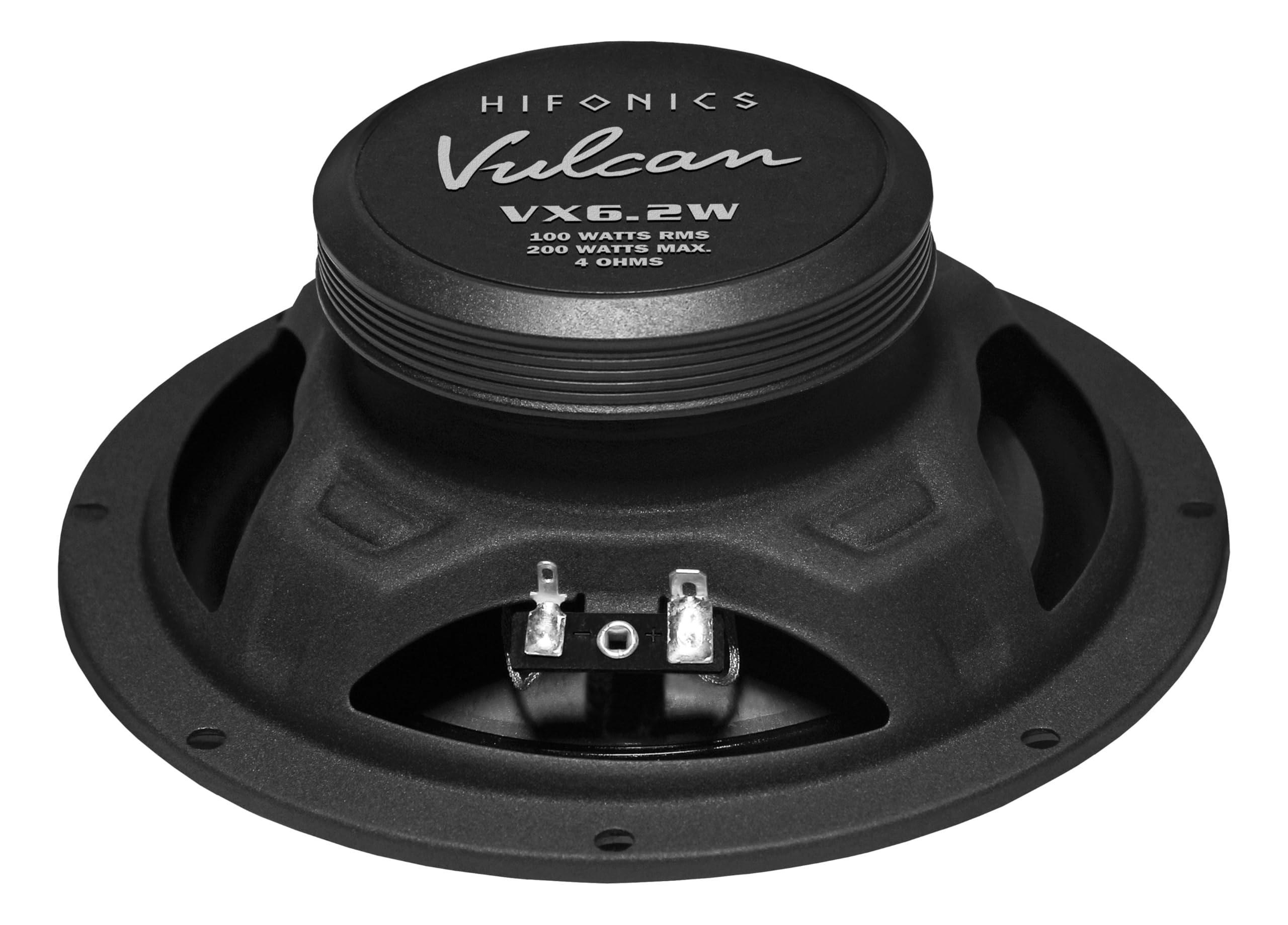 Hifonics VX6.2 W – Enceintes Kickbass 16,5 cm (6,5") de la série Vulcan | 1 paire de haut-parleurs encastrés pour les fans de voiture HiFi