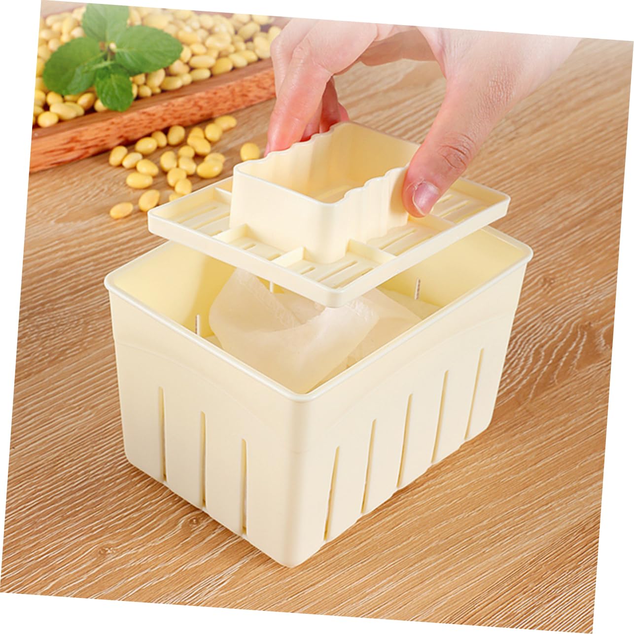 COLLBATH 3sets Tofu Press Maker of Tofu Molds for Homemade Soybean Curd Kitchen Supplies for Efficient Straining and Easy Demolding
